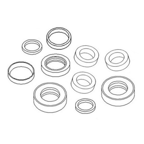 Aftermarket 2438U1098R100 Cylinder Seal Kit Fits Kobelco Dipper Stick Arm K904III SK100 EXQ60-0006 - main